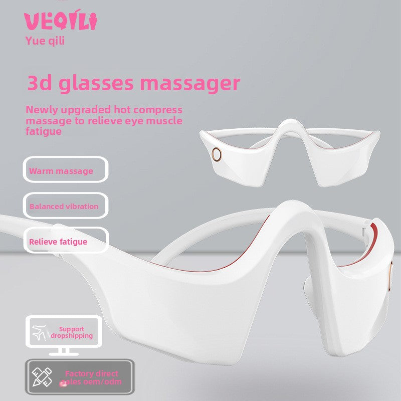 3D Heating Vibrating Eye Massager with Light Therapy