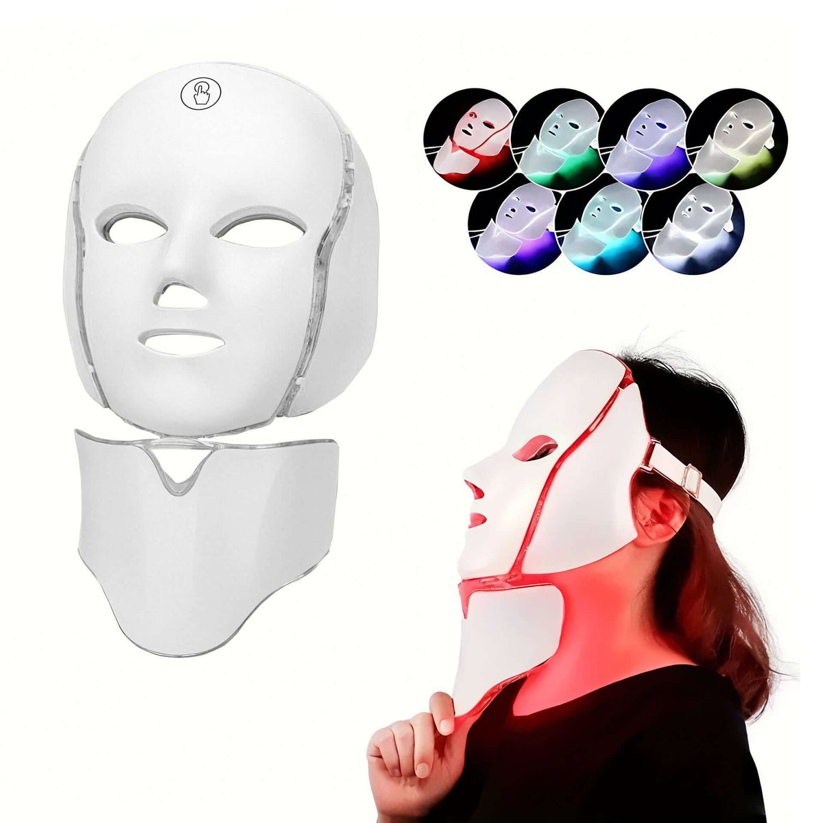 LED Facial Mask Skin Rejuvenation Device front view