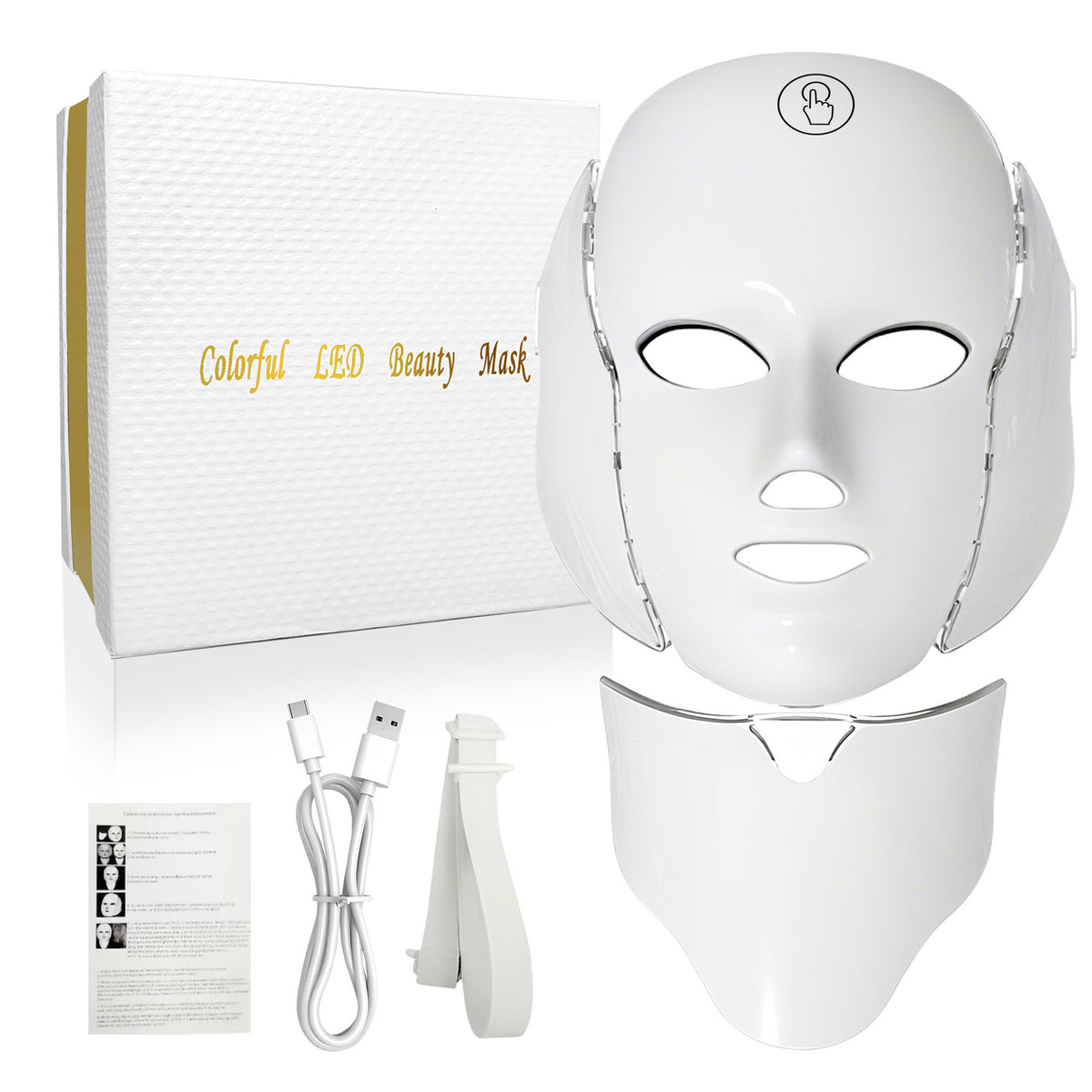 LED Facial Mask Skin Rejuvenation Device front view