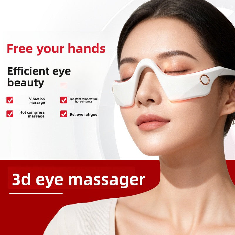 3D Heating Vibrating Eye Massager with Light Therapy