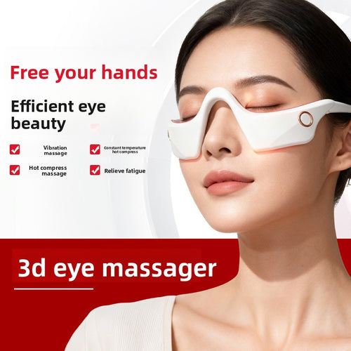 3D Heating Vibrating Eye Massager with Light Therapy